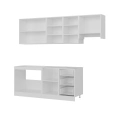 Minar 245 Cm Mutfak Dolabı Beyaz 245-B8