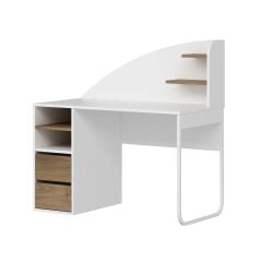 Mirel Çalışma Masası - Beyaz/Rahle