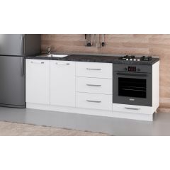 Minar 210 Cm Mutfak Dolabı Beyaz 210-B3-Alt Modül