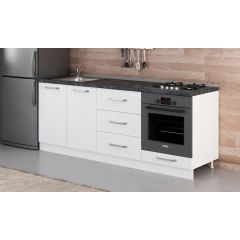 Minar 210 Cm Mutfak Dolabı Beyaz 210-B3-Alt Modül