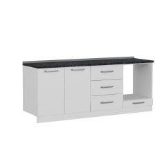 Minar 210 Cm Mutfak Dolabı Beyaz 210-B3-Alt Modül