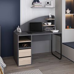 Mirel Çalışma Masası - Antrasit/Derin Sepet