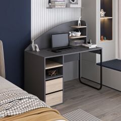 Mirel Çalışma Masası - Antrasit/Derin Sepet