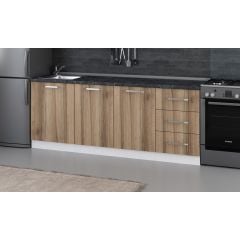 Minar 210 Cm Mutfak Dolabı Beyaz Dore 210-D1-Alt Modül