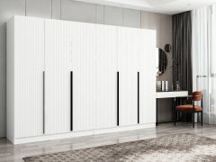 Kale Plus 6 Mebran Kapaklı 4Ç Dolap Beyaz Mebran