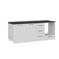 Minar 215 Cm Mutfak Dolabı Beyaz 215-B3-Alt Modül