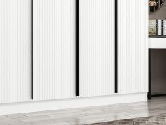 Kale Plus 7 Mebran Kapaklı 4Ç Dolap Beyaz Mebran