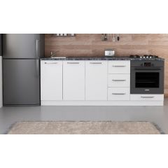 Minar 220 Cm Mutfak Dolabı Beyaz 220-B4-Alt Modül