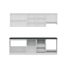 Minar 250 Cm Mutfak Dolabı Beyaz Antrasit 250-A5