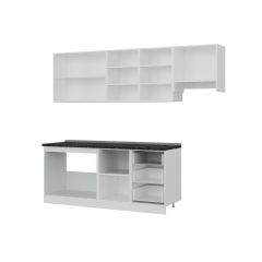 Minar 250 Cm Mutfak Dolabı Beyaz Antrasit 250-A7