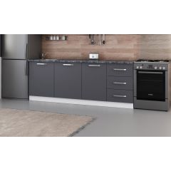 Minar 220 Cm Mutfak Dolabı Beyaz Antrasit 220-A1-Alt Modül