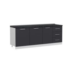 Minar 220 Cm Mutfak Dolabı Beyaz Antrasit 220-A1-Alt Modül