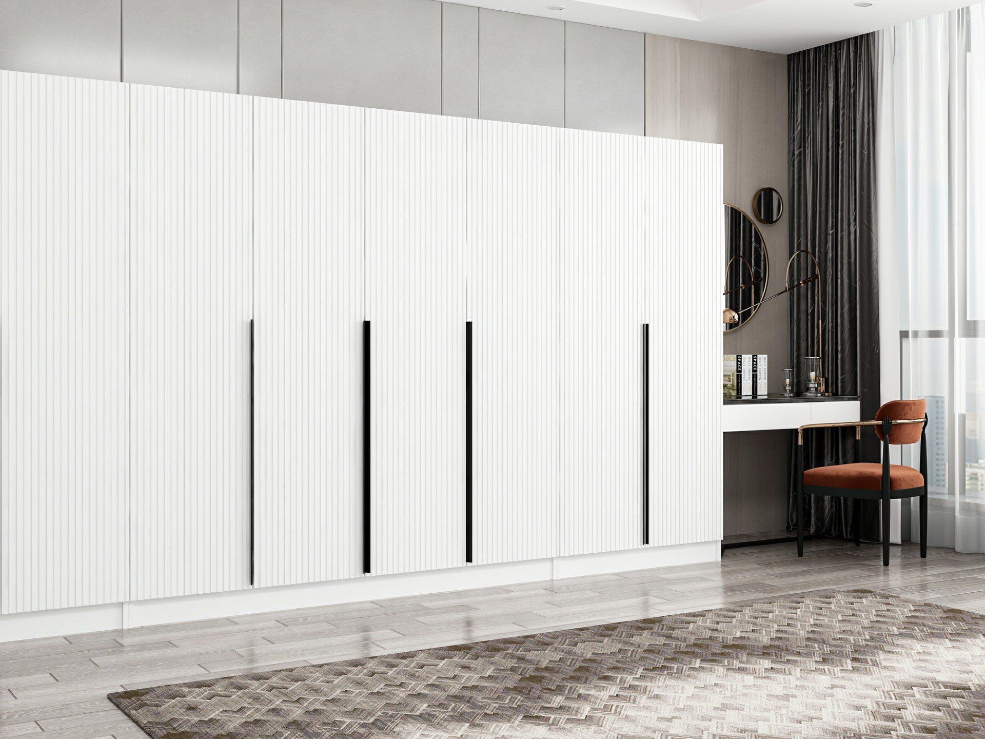 Kale Plus 8 Mebran Kapaklı 2Ç Dolap Beyaz Mebran