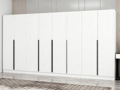 Kale Plus 8 Mebran Kapaklı 2Ç Dolap Beyaz Mebran