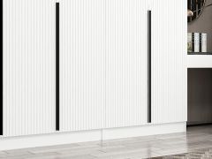 Kale Plus 8 Mebran Kapaklı 2Ç Dolap Beyaz Mebran