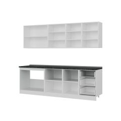 Minar 250 Cm Mutfak Dolabı Beyaz Dore 250-D1