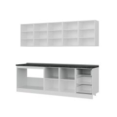 Minar 250 Cm Mutfak Dolabı Beyaz Dore 250-D2