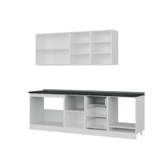 Minar 250 Cm Mutfak Dolabı Beyaz Dore 250-D3