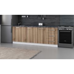 Minar 220 Cm Mutfak Dolabı Beyaz Dore 220-D1-Alt Modül