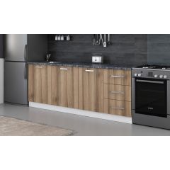 Minar 220 Cm Mutfak Dolabı Beyaz Dore 220-D1-Alt Modül