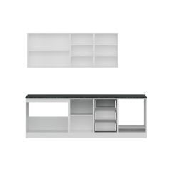 Minar 250 Cm Mutfak Dolabı Beyaz Dore 250-D6