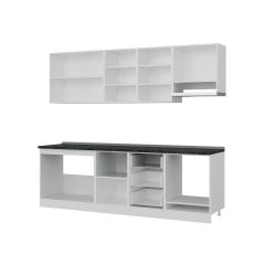 Minar 250 Cm Mutfak Dolabı Beyaz Dore 250-D8