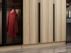 Kale Plus 8 Kapaklı 4Ç Dolap Dore Plus Dore Füme Cam